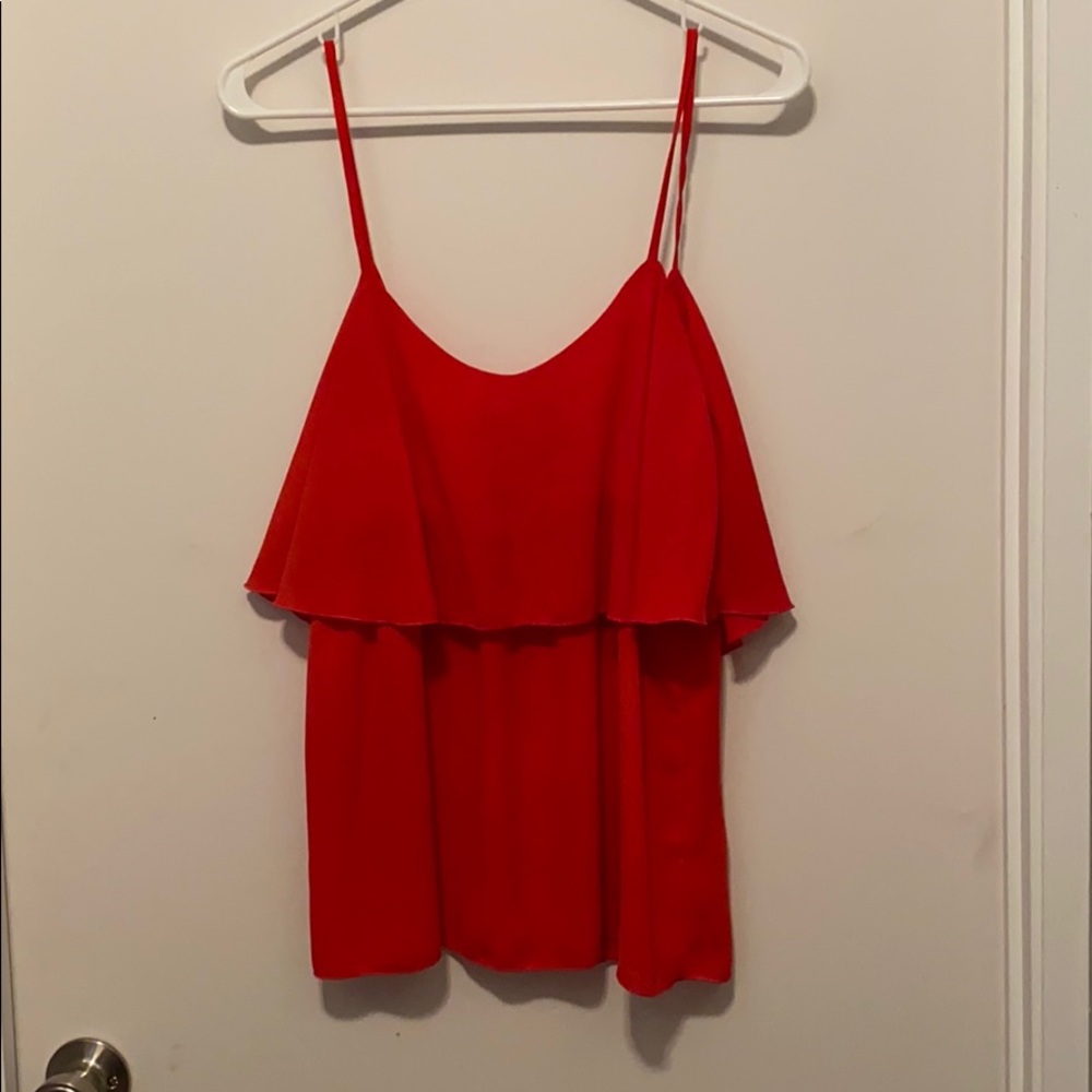 Red tank top